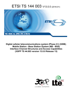 TS 144 003 - V13.0.0 - Digital cellular telecommunications system