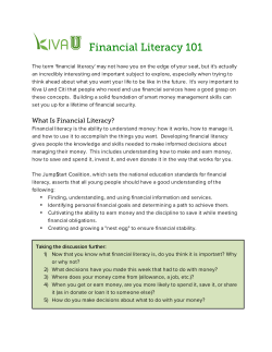 Financial Literacy 101