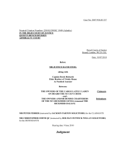 Judgment - TradeWinds