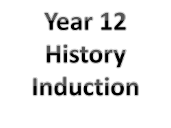 new AS History Induction course details for 2015.