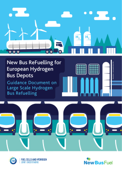 Guidance document on large scale hydrogen refuelling