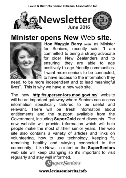 Sen Cits News June 2016