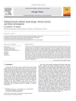 Shifting towards offshore wind energy&mdash;Recent activity and future
