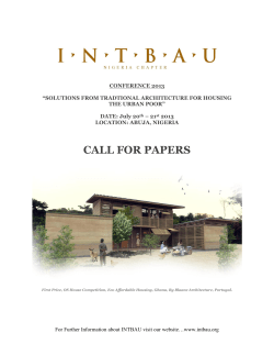 CULTURAL METAMORPHOSIS, BUILDING TRADITIONS AND