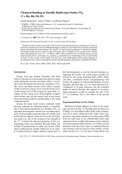 Chemical Bonding in Metallic Rutile-type Oxides TO