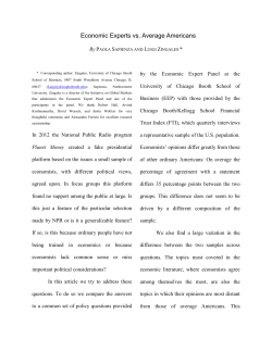 Economic Experts vs. Average Americans