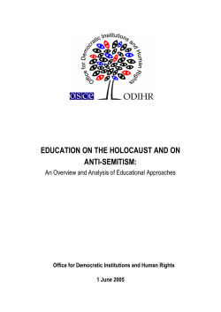 Holocaust Education in the OSZE region