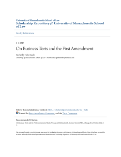 On Business Torts and the First Amendment