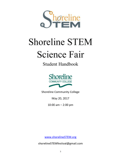 handbook 7-12 - Shoreline STEM Festival and Science Fair