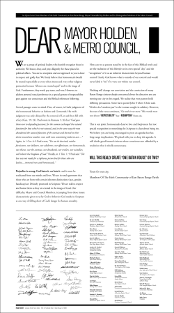 WILL THIS REALLY CREATE “ONE BATON ROUGE” OR TWO?