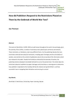 How did Publishers Respond to the Restrictions Placed on Them by