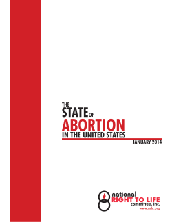 ABORTION - National Right to Life