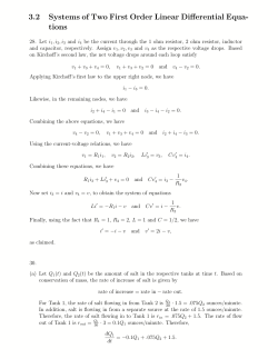 3.2 Systems of Two First Order Linear Differential - Math