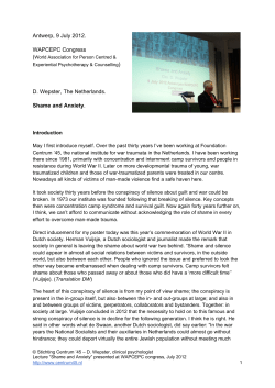 Shame and Anxiety - Stichting Centrum `45