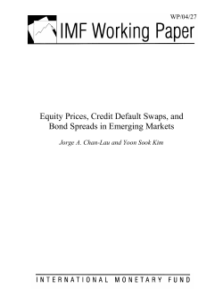 Equity Prices, Credit Default Swaps, and Bond Spreads in