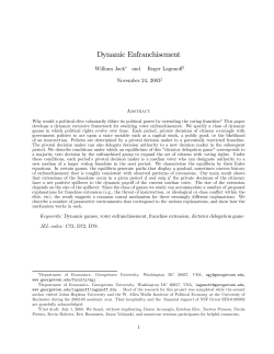 Dynamic Enfranchisement