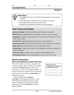 Section Summary Key Terms and People
