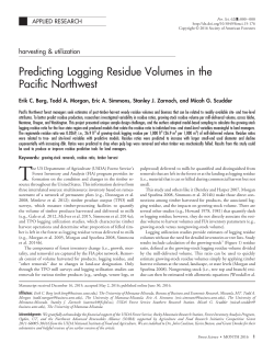 Predicting Logging Residue Volumes in the Pacific