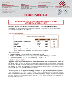 First Quarter 2017 Report
