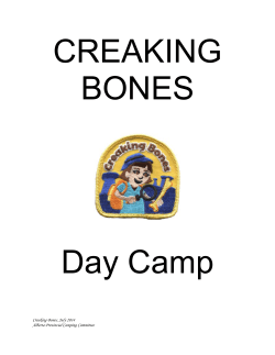 Creaking Bones - Girl Guides of Canada.