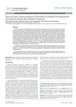 Disodium Hydrogen Orthophosphate and Sodium Nitrate