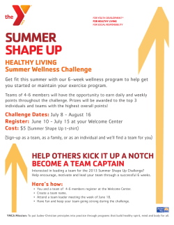summer shape up - YMCA of Greater San Antonio