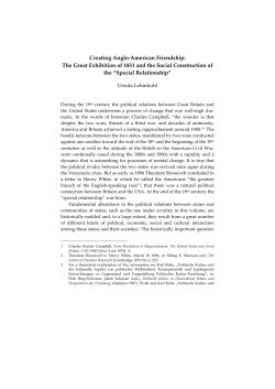 Creating Anglo-American Friendship