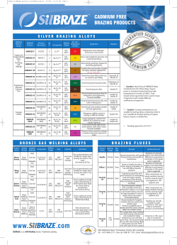 Silverbraze Silver Solder Technical Data