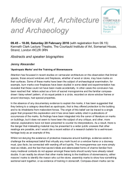 Medieval Art, Architecture and Archaeology