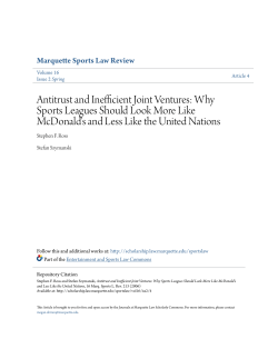 Antitrust and Inefficient Joint Ventures