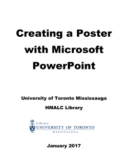 Creating a Poster with Microsoft PowerPoint