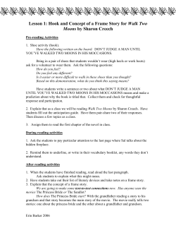 Lesson 1: Hook and Concept of a Frame Story for Walk