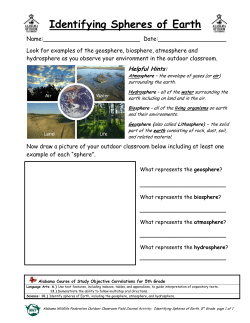 Identifying Spheres of Earth - Alabama Wildlife Federation