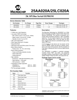25LC020A-E/SN Datasheet