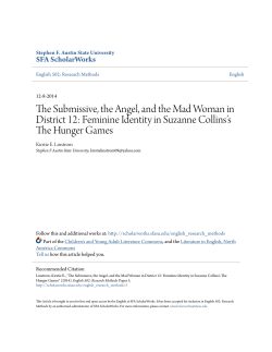 The Submissive, the Angel, and the Mad Woman in District 12