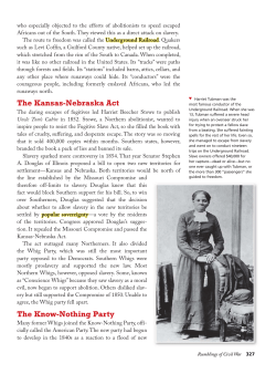 The Kansas-Nebraska Act The Know