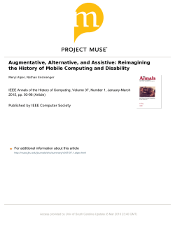 Augmentative, Alternative, and Assistive: Reimagining