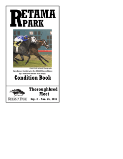 1 - Retama Park Race Track