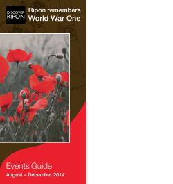 Ripon WW1 Events