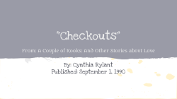Checkouts - Thought
