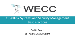 Presentation_CIP-007-7 Best Practices_01-29-15