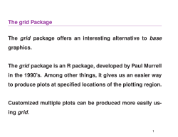 The grid Package The grid package offers an interesting alternative