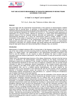 Fast and accurate measurement of radiated emissions of moving