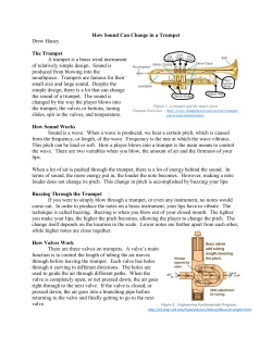 How Sound Can Change in a Trumpet Drew Haney