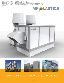 K-KORETM COMPOSITE AIR PLENUMS K-KORETM