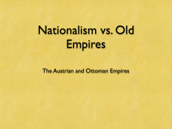 Nationalism vs Old Empires