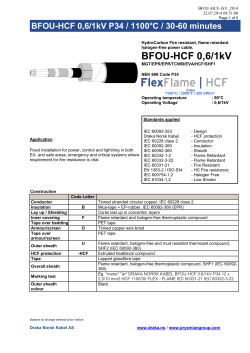 BFOU-HCF 0,6/1kV - Prysmian Group Norge