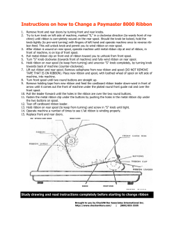 How to Change a Paymaster 8000 Ribbon