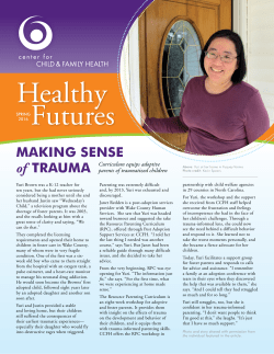 Spring 2016 - Center for Child and Family Health