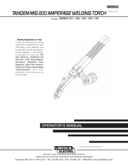 tandem mig 800 amperage welding torch
